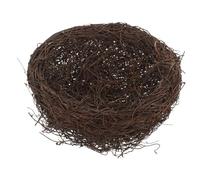 Gatuida Nido De Pájaro Decorativo Rústico De Ratán Tejido, Accesorio Fotográfico para Manualidades, Tamaño 20 Cm, Decoración De Jardín y Paisaje, Adecuado para Amantes Aves y Espacios Naturales