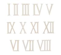 Gatuida Números Juego de 2 de 7 Cm de Madera Beige para Manualidades Creativas y en Bodas y Hogar