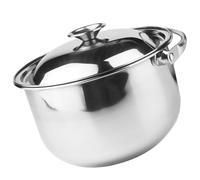 Gatuida Olla de Acero Inoxidable con Tapa Multipropósito para Cocina Gas Inducción Recipiente Versátil para Sopa Mezcla y Preparación Hogar y Restaurantes