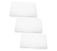 Gatuida Organizador de Almacenamiento de Papel para Documentos Importantes, Caja de Archivos de Plástico Pp Transparente 3 Piezas Diseño Elegante para Viaje y Conservación a Largo Plazo