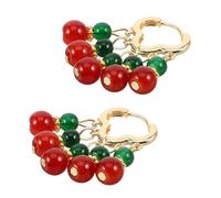 Gatuida Palace Style Beaded Earrings Women Lightweight Vintage Zinc Alloy Dangle Jewelry For Social Events And Daily Wear