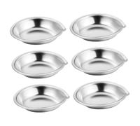 Gatuida Paleta de Acero Inoxidable Redonda Vertedor, Bandeja para Mezclar Pintura para Artistas y Manualidades, Adecuado para Proyectos DIY y Pintura Acrílica