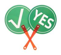 Gatuida Paletas de Respuesta Reutilizables para Aula de Inglés, Tableros Portátiles de Votación Sí o No, para Enseñanza Primaria, Educación Temprana y Actividades Interactivas Escolares