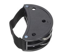 Gatuida Pandereta de Pie con Campanas Metálicas de Media Luna, Banda Elástica Ajustable y Diseño Ergonómico, Instrumento de Percusión para Animación y Actuaciones Musicales, Juguete