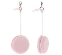 Gatuida Paños de Limpieza para Pantallas y Gafas Macaron 2 Piezas, Material Abs y Metal, Cuerda para Colgar y Función para Eliminar Manchas de Aceite Color Aleatorio