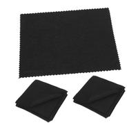 Gatuida Paños Limpiador de Lentes de Gafas Seguro para Pantallas para Limpiar Gafas de Microfibra Negra Doble Cara Paño de Microfibra Pack de 50piezas para Lentes de Vidrio Adecuado