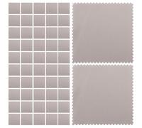 Gatuida Paños para Pulir Plata 50 Unidades 8x8 Cm Gamuza Gris Toallitas Limpiadoras Antideslustre para Joyería Relojes Gafas Pulseras Accesorios