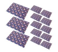 Gatuida Papel de Obsequio para Eid Mubarak 28x20 con Diseño de Luna, Estrella y Castillo en Azul Oscuro, 20 Hojas Resistentes para Embalaje y Decoración de Festividades