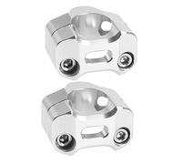 Gatuida Par Adaptador De Abrazadera De Montaje Adaptador Inverso Elevador De Barra De Aluminio Adaptador De Montaje En Manillar Abrazadera De Montaje Del Manillar Abrazadera De Barra Grey