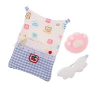 Gatuida para Muñecas de Incluye Edredón Almohada y Máscara de Ojos Diseño Lindo y Accesorios para Casa de Muñecas