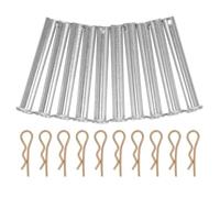 Gatuida Pasador de Fijación para Andamios con Clip de Seguridad, Acero Extra Grueso 11 Mm X 70 Mm, Pasador de Acoplamiento Metálico para Construcción y Obra