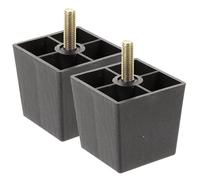 Gatuida Patas de Muebles de Metal M8 8 CM Trapezoidales 6 Piezas con Tornillos para Sofá Sillas Mesas y Gabinetes Elevadores Resistentes con Base Protectora para Uso en Hogar y Oficina