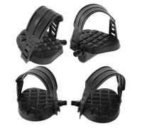 Gatuida Pedales para Bicicleta Estática 9/16 Pulgadas Antideslizantes con Plataforma Ancha y Correas Ajustables Accesorios de Repuesto para Bicicleta de Interior 4 Piezas para Ejercicio