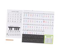 Gatuida Pegatinas Adhesivas para Teclado de Piano Teclas Madera Etiquetas Introductorias Prácticas para Principiantes Fácil Instalación Residuos Herramienta Didáctica para Aprender Notas