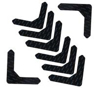 Gatuida Pegatinas Antideslizantes para Alfombras 123x123mm Reutilizables Lavables De Material Resistente Forma De u para Hogar Interior Exterior 12 Unidades