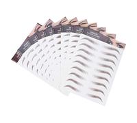 Gatuida Pegatinas de Transferencia Efecto Natural para Cejas Marrón 9 Hojas y Cejas Completas Resistentes al Agua Reutilizables para Maquillaje Diario