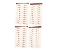 Gatuida Pegatinas Para Tatuajes De Cejas 3d Impermeables Efecto Velloso 4 Hojas Tamaño Estándar Para Mujeres Uso Diario y Viajes
