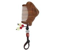 Gatuida Peine De Madera De Estilo Antiguo Peine Tallado Pequeño y Bonito Para Peinar El Cabello Toque Vintage Portátil Para Llevar El Bolsillo Adorno De Llavero Para Pelo