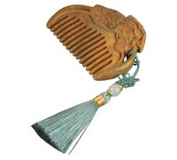 Gatuida Peine De Madera Desenredante Para Cabello Humano, Mini Compacto Portátil, Masajeador Para Mujeres, Hombres y Niños, Uso Cabello Húmedo y Seco, Diseño Tradicional Con Borla Colgante