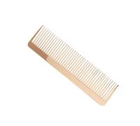 Gatuida Peine De Metal Cabello 1 Unidad Tamaño Compacto Alisador Portátil Antiestático Para Cuidado Personal y Uso Salón De Belleza Color Dorado