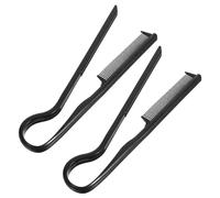 Gatuida Peines Cabello en Forma de V, 2 Piezas de Abs Negro para Moldear y Alisar Sujeción Firme y Retoque Instantáneo en Peluquería