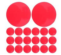 Gatuida Películas Adhesivas para Luz LED de 74 Mm, 20 Hojas de Filtro de Color Rojo Translúcido, Película de Corrección de Luz para Iluminación Ambiental y Lámparas de Techo,