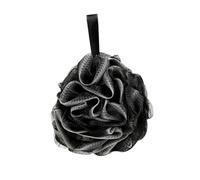 Gatuida Pelota De Ducha Suave Negra Grande Para Exfoliar y Limpiar Cuerpo, Bola De Baño De Malla De Nylon Cuerda Para Colgar, Accesorios De Baño Para Cuidado Corporal y Ducha Diaria