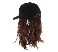 Gatuida Peluca Gorra de Béisbol de Pelo Corto y Rizado para Mujer, Estilo Bobo Moderno, Rápido Peinado para Uso Diario