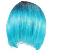 Gatuida Pelucas Bob Cortas de Color Degradado Pelucas Rectas Flequillo para Fiestas y Cosplay Artículos de Moda