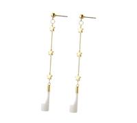 Gatuida Pendientes Colgantes de Estrella Anti-pérdida para Auriculares, Joyería de Metal Resistente, Mujer, Accesorios para Deporte y Uso Diario, Diseño Ajustable,