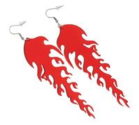 Gatuida Pendientes de Llama Exquisitos Pendientes Colgantes de Acrílico Elegantes Colgantes para Mujer Joyería Orejas de Mujer de Flamenca