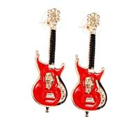 Gatuida Pendientes Guitarra Colgantes Retro para Mujer Aretes Pequeños y Delicados Diseño y Resistente para Diario