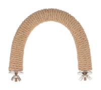 Gatuida Percha para Loros Cuerda de Cáñamo Resistente al Desgaste, Soporte Compacto para Jaulas de Pájaros Pequeñas, Juguete Masticable para Percas de Molienda y Descanso en Jaula