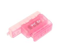 Gatuida Perforadora Papel Manual Transparente Rosada Ergonomía Para Artes Manualidades Oficina Hogar