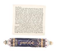 Gatuida Pergamino De Poste De Puerta Decorativo De Metal Mezuzá Mezuzá Judaica Símbolos Judíos para Decoración De Puertas El Hogar