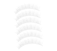 Gatuida Pestañas Blancas Postizas Cortas 3 Pares Textura Suave Natural Para Mujer Uso Diario Fiestas Cosplay Halloween