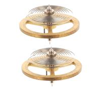 Gatuida Pieza De Repuesto para Relojes Mecánicos Volante De Reloj Dorado Kit Completo Reparación Casera Accesorios para Mecanismo Restauración Reloj Despertador Antiguo