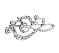 Gatuida Pin De De Perlas Diseño De Musical Broche Elegante Para Abrigos y Suéteres Accesorio Femenino Para Ocasiones Especiales