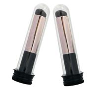 Gatuida Pinceles Labiales De Silicona Aplicadores De Brillo Labial 2 Unidades Cabeza Redonda Precisión Para Mujeres Maquillaje De Labios Estuche Portable