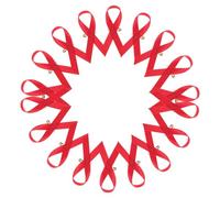 Gatuida Pins Lazo Rojo De Concienciación 200 Unidades, Alfileres Ligeros Para Eventos Benéficos, Accesorio De Tela De Moda Para Mujer, Símbolo De Apoyo En Campañas Sociales