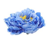Gatuida Pinza para Cabello con Gran Flor de Peonía Azul Clip Floral Exagerado para Novia y Fiestas Adorno Natural para Mujer y Niña Bodas y Sesiones Fotográficas