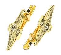 Gatuida Pinzas de Corbata para Hombre Doradas de Aleación de Zinc, Accesorio Elegante para Traje, Cierre Seguro, Adecuado para Negocios, Bodas y Eventos Formales, Pack de 2 Piezas