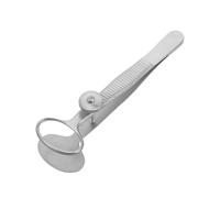 Gatuida Pinzas Masaje Párpados de Acero Inoxidable 8,5 Cm para Exprimir Glándulas de Meibomio, Herramienta de Precisión para Cuidado Ocular y Eliminación de Obstrucciones, Tamaño Medio