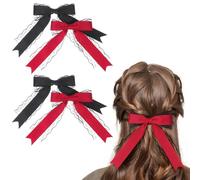 Gatuida Pinzas Para El Pelo De Encaje: 4 Uds. Lazos Para El Pelo De Lolita Para Novia Lazos Para El Pelo Pinzas De Cocodrilo Bonitos Accesorios Para El Cabello Para Mujer