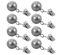 Gatuida Pinzas para Mantel de Mesa de Exterior 8 Piezas Acero Inoxidable Clips para Sujetar Manteles en Picnic Camping Jardín Comedor Buffet Resistentes al Viento