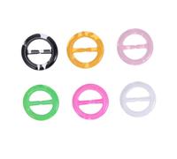 Gatuida Pinzas Redondas Para Camisetas De Plástico, Decoración De Ropa, Clip Para Dobladillo Ajustable, 6 Piezas Para Mujer, Niñas, Uso Diario y Verano