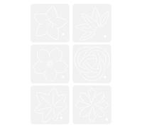 Gatuida Plantillas de Bordado Sashiko Acrílicas 6 Piezas Herramienta Multifuncional para Patchwork y Costura Regla de Dibujo para Confección de Ropa y Acolchado Accesorios de Costura