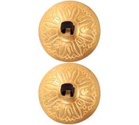 Gatuida Platillos de Dedo de Cobre para Danza del Vientre, 2 Piezas, Instrumento de Percusión Manual Pequeño, Accesorios para Espectáculo y Baile Escénico, Diseño Egipcio, Color Cobre