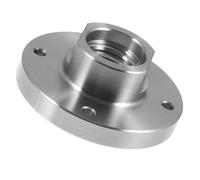 Gatuida Plato de Acero para Torno de Madera con Rosca Cuatro Placa de Repuesto para Torno de Carpintería Fácil Instalación y Fijación Segura