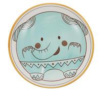 Gatuida Plato De Cerámica Infantil Con Diseño De Elefante Ligero y Duradero Para Niño Niña Plato Para Comidas y Snacks Decorativo y Fácil De Limpiar Para Uso Diario